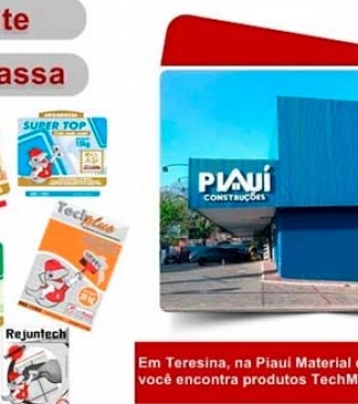 Produtos TechMassa na Piauí Construções